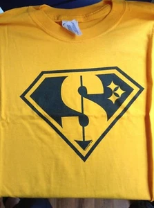 Pittsburgh Steelers NFL Jerome Bettis "The Bus Stops In Detroit" Mens T-shirt L - Picture 1 of 4