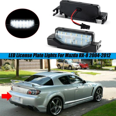 2X [BRIGHT WHITE] SMD LED License Plate Lights Lamps For Mazda RX-8 2004-2012 - Image 1 of 4