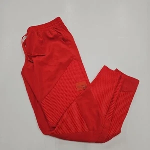 Adidas Track Pants Red Mesh Inset Zip Ankle BK6172 Women's Small New With Defect - Picture 1 of 10