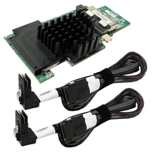 Intel PBA G35316-610 Dual-Port Integrated RAID Module + 2x G94562-001 SAS Cables - Picture 1 of 4