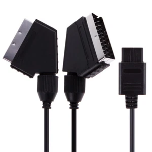 21 Pin Euro Scart Plug Cord for Nintendo SNES Gamecube and N64 Console *AU - Picture 1 of 4
