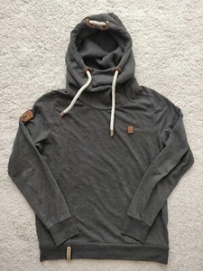 NAKETANO Womens Hooded Jacket Sweatshirt Hoodie Jumper Gray  - Picture 1 of 9