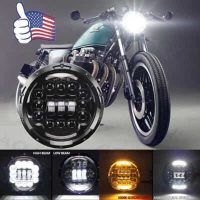 7" Inch Motorcycle LED Headlight For 1980 1981 1982 Honda CB750C CB900C Custom - Image 1 of 4