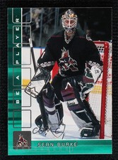 2001-02 ITG Be A Player Memorabilia Emerald /10 Sean Burke #83