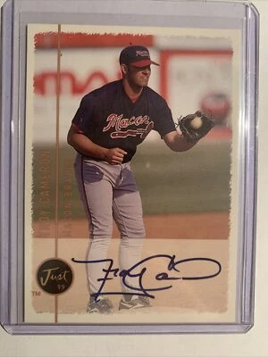 Troy Cameron Auto 1999 Just Minors Atlanta Braves - Image 1 of 2