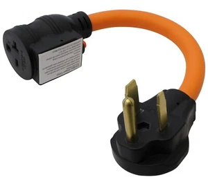 Adaptador 50A NEMA 6-50P a 20A NEMA 6-20R con interruptor de 20 amperios de AC WORKS® - Imagen 1 de 7