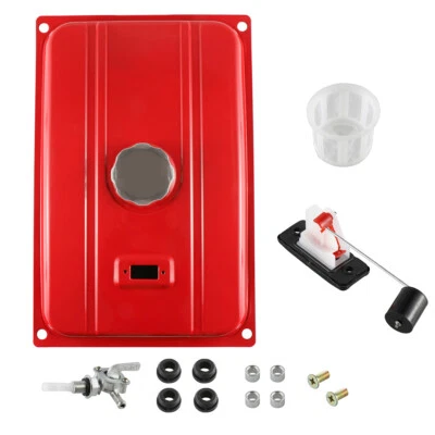 7 Gallon Universal Secondary Gas Fuel Tank Generator Petcock Filter Gauge Cap