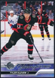 2023-24 Upper Deck Young Guns Rookie Tyler Kleven Ottawa Senators! #235