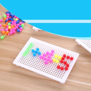Colorful Building Set Kids Art Supplies Kind Nagelbrett Spielzeug - Bild 1 von 11