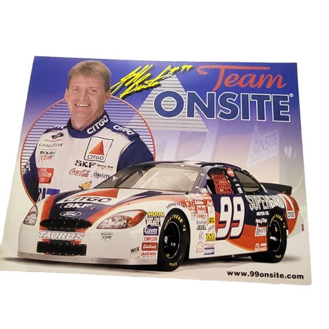 Jeff Burton Promotional Poster 99 Racing Citgo 2001 Nascar Cup Roush 8.5x11 Ford Cover