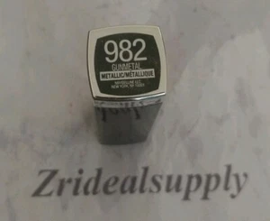 MAYBELLINE COLORSENSATIONAL LIPSTICK 982 GUNMETAL NEW - Picture 1 of 2