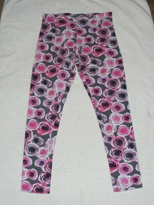 Faded Glory Multicolor "Roses" Leggings - Size 14-16  - Image 1 of 3