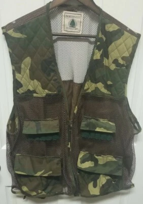 Northwest  Territory Camo Hunting Vest Game & Shell Pockets Large ( See Pics) - Image 1 of 4