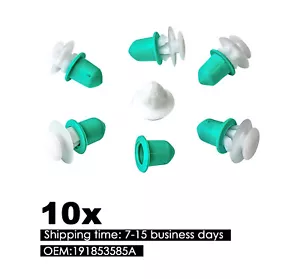 10pcs plastic trim clips rubber grommets fit VW Golf 1985-2004 - Picture 1 of 1