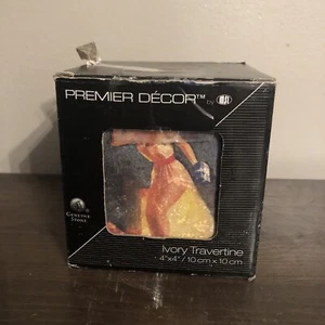 Premier Decor Travertine Natural Stone Tiles 4"x4" 9 PCS 1 sq ft wall, floor, - Picture 1 of 8