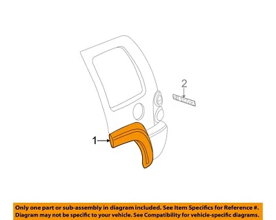 CHRYSLER OEM 03-04 Liberty Quarter Panel Exterior Trim-Wheel Flare 5HV48TZZAD Foto 1 de 2