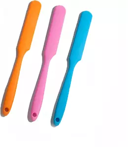Silicone Spatula Set Heat Resistant Butter Cake Cream Spatulas Mixing Batter Scr - Picture 1 of 6