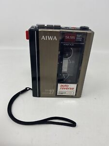 AIWA TP-27 Cassette Recorder Auto Reverse (Powers on) *FOR PARTS / REPAIR AS-IS