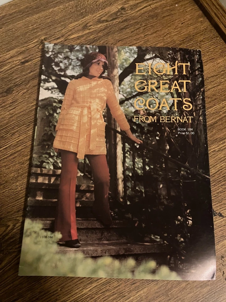 Vintage Patterns from Bernat - Eight Great Coats - Book #184 - Image 1 of 1