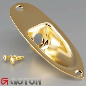 NEW Gotoh JCS-1 Stratocaster Jack Plate Fender Stratocaster Style - GOLD - Picture 1 of 2
