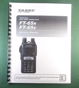 Yaesu FT-65R/E Zaawansowana instrukcja obsługi: pokrowce na karty i papier 28 funtów! - Zdjęcie 1 z 1