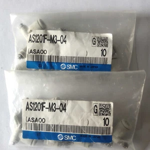 NEU 10 Stück SMC AS1201F-M3-04 Luftstromregelventil PBT Winkel, M3 Stecker x 4 mm - Bild 1 von 5