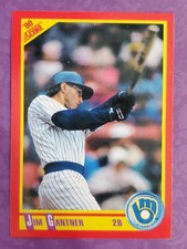 1990 Score #382 Jim Gantner Milwaukee Brewers Baseball Card - PC Quality & TTM