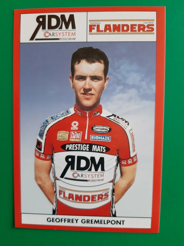 CYCLISME carte cycliste GEOFFREY GREMELPONT  équipe RDM FLANDERS 2002 - Photo 1/1