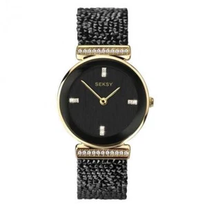 SEKSY BY SEKONDA Ladies' Gold Plated Stone Set Watch 2655 - Picture 1 of 1