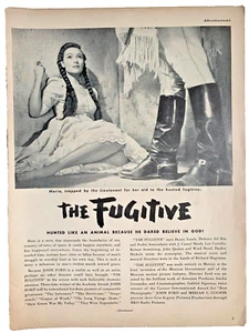 1947 The Fugitive Dolores Del Rio Henry Fonda Movie Print Ad 13"x10" - Picture 1 of 1