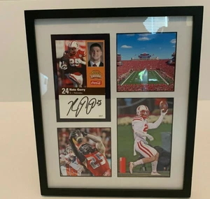 Nate Gerry Nebraska Cornhuskers football autographed signed photo frame Eagles! - Picture 1 of 4