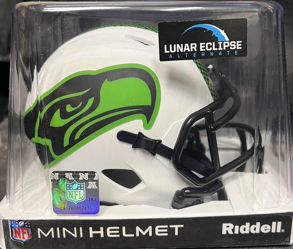 Seattle Seahawks Lunar Eclipse ALT MINI CASCO NUEVO EN CAJA Foto 1 de 1