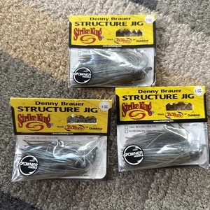 Denny Brauer 1oz Structure Jigs Lot Of 3 NIP - Picture 1 of 4