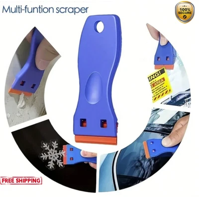 1pc Plastic Scraper + 10‑Pack Blades – Multi‑Use Car & Film Tool Kit - NEW - Image 1 of 4