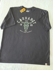 Carhartt Men’s XL T-Shirt  Relaxed Fit Longhorn Graphic Lightweight Short Sleeve - Picture 1 of 9