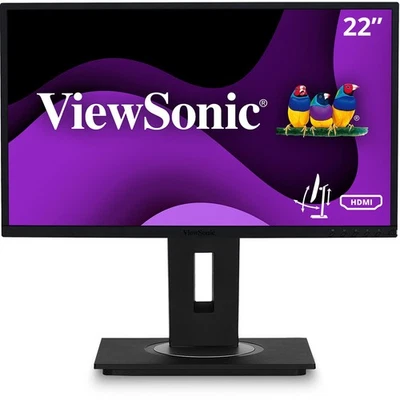 ViewSonic VG2248 21.5" 1080p 7ms IPS LED FHD Monitor (DisplayPort, HDMI) Black - Image 1 of 4