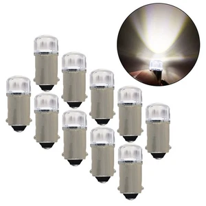 Brighten Up Your Interior 10 Pack Ba9s LED Light Bulbs for Instrument Lighting - Picture 1 of 12