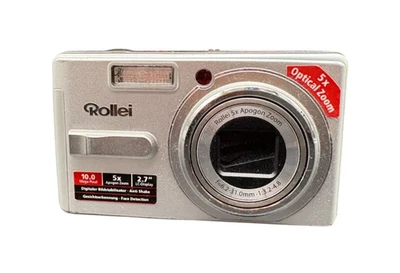 Rollei Digitalkamera Compactline 150 Silber 10MP 5xZoom Geprüft Händler Vintage - Bild 1 von 4