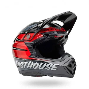 BELL MX Helmet - Moto-10 Spherical FASTHOUSE DITD (Grey/Red/Carbon) - Picture 1 of 19