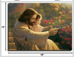 DAH Christ Jesus and Child Wall Art Poster Picture Print Home Room Decor Canvas - Picture 1 of 4