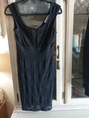 Mystic Los Angeles Black Lace Bodycon Mini Dress Size S  - Image 1 of 4