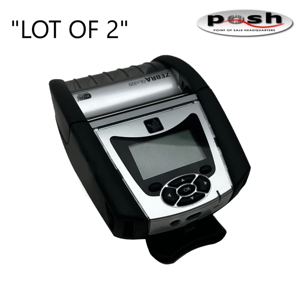 Lot of 2 - Zebra QLN320 Thermal Printer Handheld Printer - W/ battery included! - Image 1 of 4