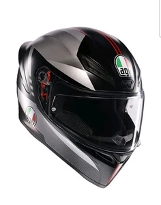 AGV K1-S Lap schwarz/grau/rot Motorradhelm Größe Small - Bild 1 von 8