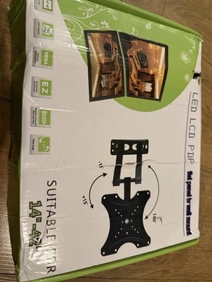 Invision Low Profile Tilt/Swivel Mount Screen Size 14-42 Inch TV Wall Bracket - Image 1 of 2