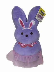 Peeps 12" Plush Dress Up Ballet Bunny Purple Stuffed Animal - Picture 1 of 6