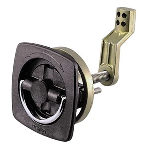 Perko Flush Latch Negro 2-1/2"" X 2-1/2"" con barra de cámara offset y - Imagen 1 de 1