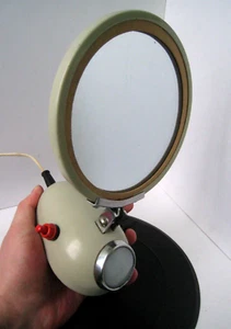 Vintage illuminated travel mirror limited edition made in the USSR for self care - Picture 1 of 24