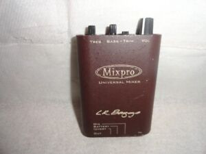 LR Baggs MixPro Belt-Clip Dual channel Acoustic Preamp Mixer