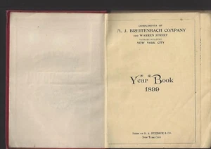 Physician's Daily Memorandum for 1899 publish DA Huebsch & co mini hc 4x 3 inch - Imagen 1 de 10