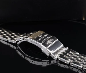 Pulsera Breitling Navitimer Acero Inoxidable 20mm NOS Con Pegatinas Ref 444A #88 - Imagen 1 de 8